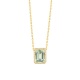 Colgante Rosetón de oro amarillo de 18 Kt con piedra de color y diamantes de 0,05 ct