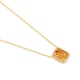 Colgante Rosetón de oro amarillo de 18 Kt con piedra de color y diamantes de 0,05 ct