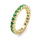 Anillo Alianza de oro amarillo de 18 Kt con topacio