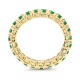 Anillo Alianza de oro amarillo de 18 Kt con topacio