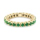 Anillo Alianza de oro amarillo de 18 Kt con topacio