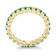 Anillo Alianza de oro amarillo de 18 Kt con topacio