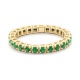 Anillo Alianza de oro amarillo de 18 Kt con topacio