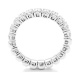 Anillo Media alianza de oro blanco de 18 Kt con diamantes de 0,40 ct