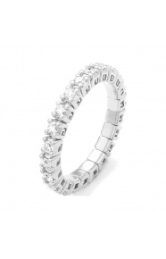 Anillo Alianza de oro blanco de 18 Kt con diamantes de 0,68 a 0,78 ct