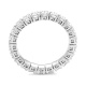 Anillo Alianza de oro blanco de 18 Kt con diamantes de 0,68 a 0,78 ct
