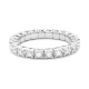 Anillo Alianza de oro blanco de 18 Kt con diamantes de 0,68 a 0,78 ct