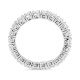 Anillo Alianza de oro blanco de 18 Kt con diamantes de 0,68 a 0,78 ct