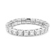 Anillo Alianza de oro blanco de 18 Kt con diamantes de 0,68 a 0,78 ct