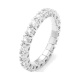 Anillo Alianza de oro blanco de 18 Kt con diamantes de 0,68 a 0,78 ct