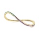 Pulsera Elástica de oro amarillo de 18 Kt con topacio