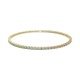 Pulsera Elástica de oro amarillo de 18 Kt con topacio