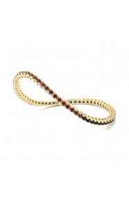 Pulsera Elástica de oro amarillo de 18 Kt con topacios de 2,58 ct