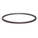 Pulsera Elástica de oro blanco de 18 Kt con piedra de color