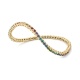 Pulsera Elástica de oro amarillo de 18 Kt con topacio