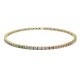 Pulsera Elástica de oro amarillo de 18 Kt con topacio