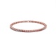 Pulsera Elástica de oro rosa de 18 Kt con piedra de color