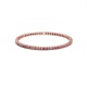 Pulsera Elástica de oro rosa de 18 Kt con topacio