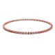 Pulsera Elástica de oro rosa de 18 Kt con topacio