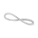 Pulsera Elástica de oro blanco de 18 Kt con diamantes de 1,90 a 3,75 ct