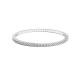 Pulsera Elástica de oro blanco de 18 Kt con diamantes de 1,90 a 3,75 ct