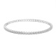 Pulsera Elástica de oro blanco de 18 Kt con diamantes de 1,90 a 3,75 ct
