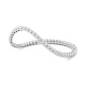 Pulsera Elástica de oro blanco de 18 Kt con diamantes de 2,00 a 3,69 ct