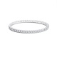Pulsera Elástica de oro blanco de 18 Kt con diamantes de 2,00 a 3,69 ct