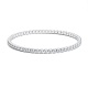 Pulsera Elástica de oro blanco de 18 Kt con diamantes de 2,00 a 3,69 ct