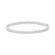 Pulsera Elástica de oro blanco de 18 Kt con diamantes de 2,00 a 3,69 ct