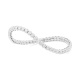 Pulsera Elástica de oro blanco de 18 Kt con diamantes de 2,00 a 3,69 ct