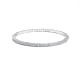 Pulsera Elástica de oro blanco de 18 Kt con diamantes de 2,00 a 3,05 ct