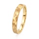 Alianza artesanal LAVA · 3,5 mm - Oro macizo de 18K · Hecha a mano en Lanzarote