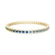 Pulsera Elástica de oro amarillo de 18 Kt con zafiro de 13,35 ct