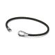 Pulsera de paladio con diamantes negros de 0,12 ct