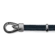 Pulsera de cordón de paladio con diamantes negros de 0,22 ct