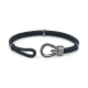 Pulsera de cordón de paladio con diamantes negros de 0,22 ct