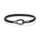 Pulsera de paladio con diamantes negros de 0,39 ct