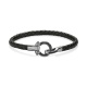 Pulsera de paladio con diamantes negros de 0,25 ct