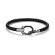 Pulsera de paladio con diamantes negros de 0,27 ct