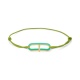 Pulsera de cordón de oro amarillo de 18 Kt con diamantes de 0,02 ct