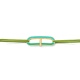 Pulsera de cordón de oro amarillo de 18 Kt con diamantes de 0,02 ct