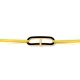 Pulsera de cordón de oro amarillo de 18 Kt con diamantes de 0,02 ct