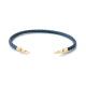 Pulsera de cordón de oro amarillo de 18 Kt