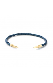 Pulsera de cordón de oro amarillo de 18 Kt