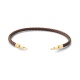Pulsera de cordón de oro amarillo de 18 Kt