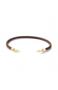 Pulsera de cordón de oro amarillo de 18 Kt