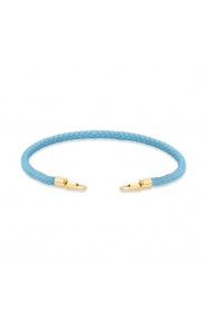 Pulsera de cordón de oro amarillo de 18 Kt
