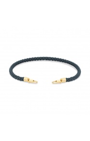 Pulsera de cordón de oro amarillo de 18 Kt