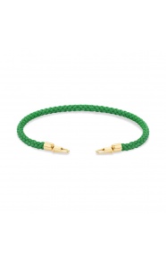 Pulsera de cordón de oro amarillo de 18 Kt